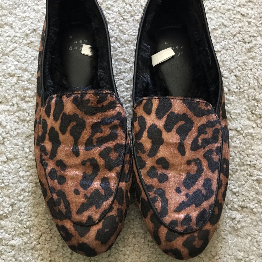 Leopard loafers